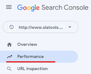performance dans la console de recherche Google